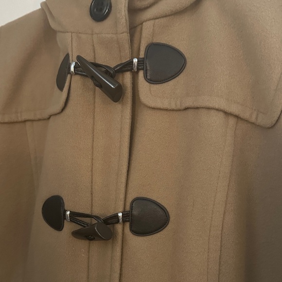 Women's Tan Toggle Coat - Picture 3 of 10